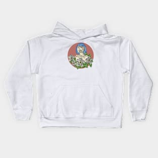 The Girl with the Blue Hair Kids Hoodie